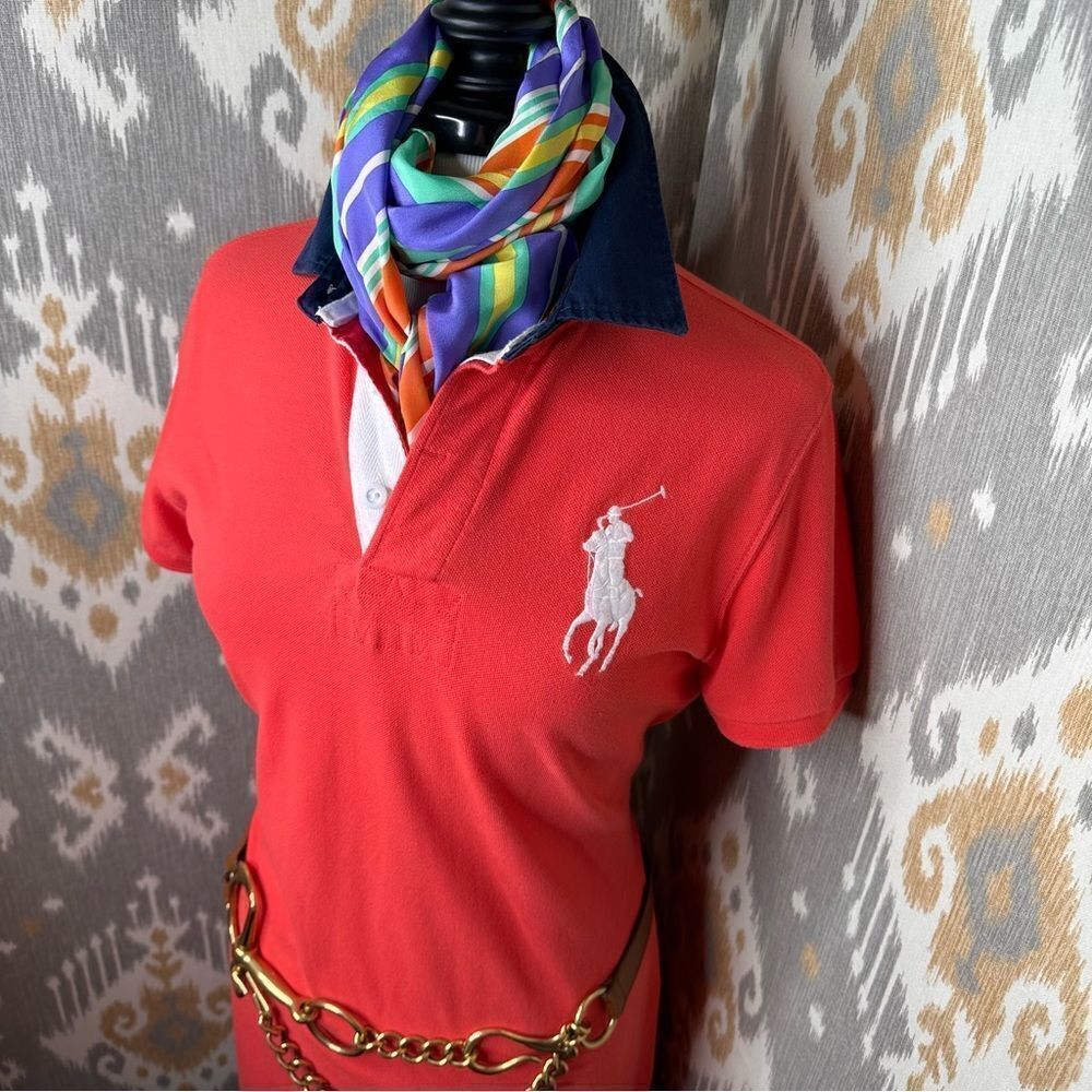 Ralph Lauren Blue Label Big Pony Rugby Collar Polo Dress